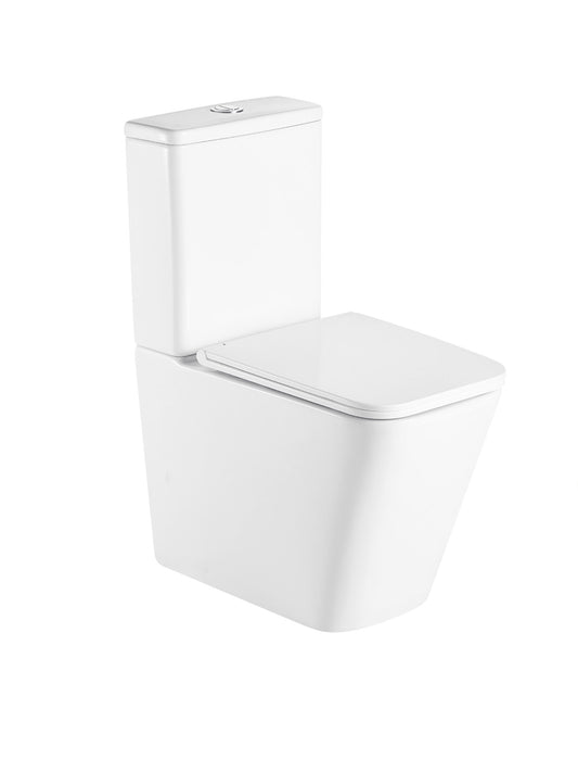 Luna Rimless Fully Back To Wall Pan With Cistern And Soft Close Seat