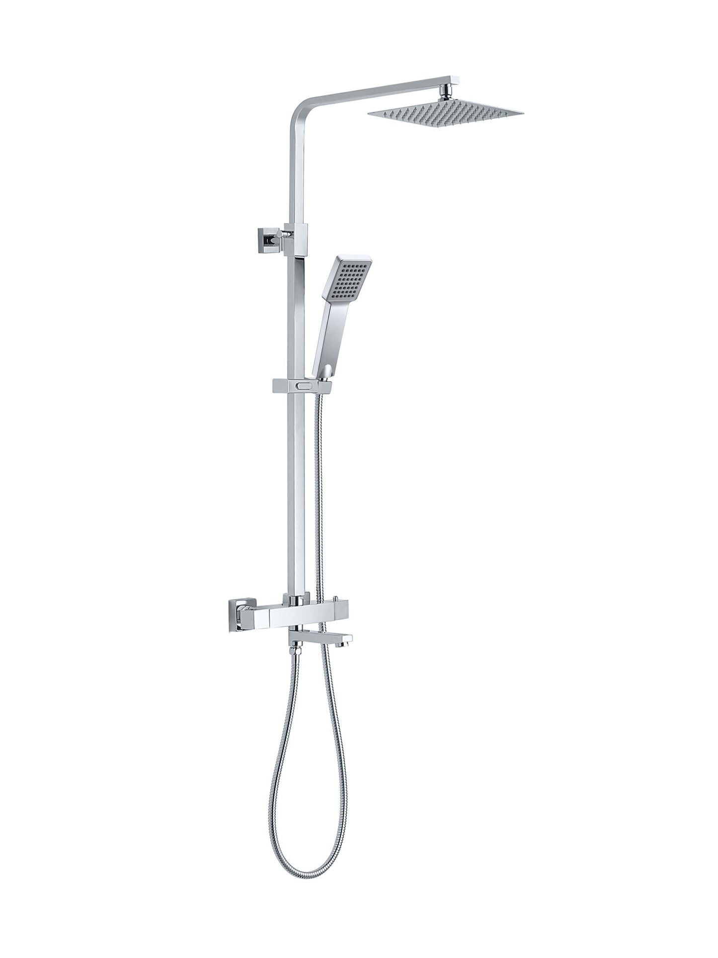 Bliss Twin Head Shower With Bath Filler - Chrome