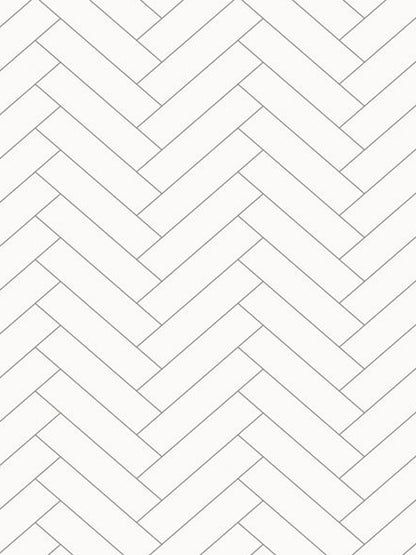 1M X 2.4M Chevron White Deluxe Panel